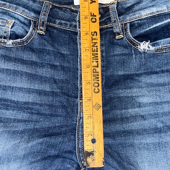 Kancan Skinny Jean Size 7/27 Distressed - Picture 4 of 9